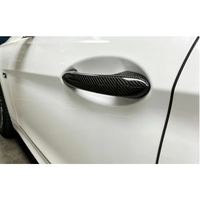 Cubierta Protectora de Fibra de Carbono para Manijas de Puerta Exteriores, Juego de Adhesivos Decorativos para BMW Serie 3, Serie 5, X1, X3, X4, X5, X6, Todos los Modelos