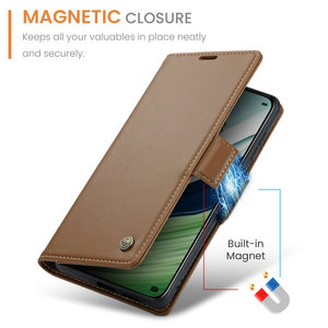 CaseMe étui portefeuille en cuir à blocage RFID pour Huawei Mate 60 avec chargement sans fil étui magnétique à rabat pour Huawei Mate 60 Cover - Product Image 4