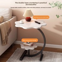 Table d'Appoint Ronde Moderne et Compacte pour Salon, Salle à Manger ou Appartement, Table Basse de Chevet au Design Optimisé