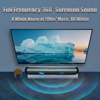 Altavoz Portátil Inalámbrico y con Cable, Doble Modo, Luces RGB, Ranura para Tarjeta SD, Puerto USB, Mini Altavoz de Escritorio, Sonido HiFi 6D Estéreo, Barra de Sonido para PC