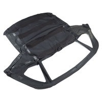 Nueva parte superior suave convertible negra con ventana de plástico transparente para R107 1973-1989 380SL 450SL 560SL MBZ1076845 MBZ17054651