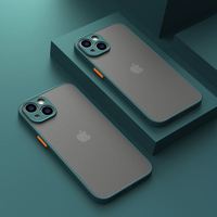 Coque de téléphone personnalisée 2-en-1 antichoc en TPU mat + PC avec protection d'objectif, style urbain, pour iPhone 14/13/12/11 Pro Max/XS/XR/SE3/6/7/8 Plus