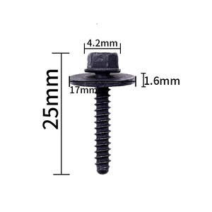 Tornillo de Fijación Automotriz de 25 mm de Largo, Cabeza de 4.2 mm, Grosor de 1.6 mm para Reparación y Reemplazo del Panel de Control del Tablero - Product Image 1