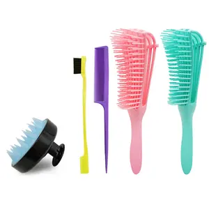 The new popular eight-claw comb change shape fast comb adjustable hair massage comb