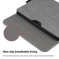 Étui de protection en cuir PU compatible avec la tablette/ordinateur portable 2-en-1 Microsoft Surface Pro 9 13 pouces, fabriqué en Chine