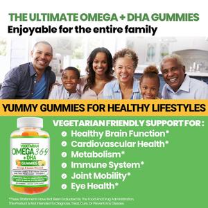 Permen Kunyah Omega 3 6 9 untuk Anak dan Dewasa, Berbasis Nabati Alami, Mengandung Asam Lemak, Vitamin, DHA dari Alga, dan Minyak Chia, Sebagai Suplemen Otak - Product Image 3