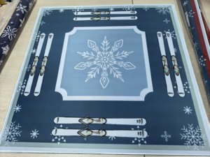 Tapete <span class=keywords><strong>de</strong></span> Juego Cuadrado Portátil <span class=keywords><strong>de</strong></span> 80 cm con Diseño <span class=keywords><strong>de</strong></span> Nieve <span class=keywords><strong>de</strong></span> Invierno, Almohadilla Antideslizante para Mahjong, Póker, Dominó y Juegos <span class=keywords><strong>de</strong></span> Mesa - Product Image 5