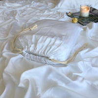Ensemble de literie 4 pièces en fibre de bambou 100% rafraîchissante, ensemble de literie complet doux et lisse avec drap-housse, drap plat et taies d'oreiller