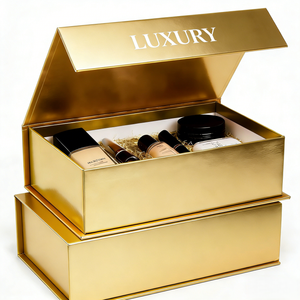 Caja de Regalo Magnética Plegable de Lujo con Logotipo Personalizado, Empaque de Cartón Rígido con Asa de Listón - Product Image 2