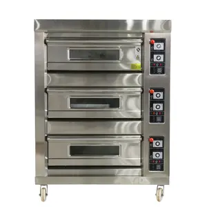 Paling Populer komersial roti Pizza kue gas oven suhu multi dek gas mini oven untuk dijual