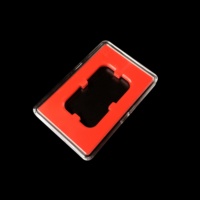 Boîte de rangement pour lingots d'or et d'argent avec anneau intérieur rouge, ultra transparente, adaptée aux classements PCGS et NGC