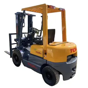 Used TCM 2ton Forklift In Good Condition For Sale Made In Japan Yellow Second Hand TCM Forklift