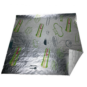 Hot Sale Custom Logo Design Sandwich <strong>Paper</strong> Aluminum <strong>Foil</strong> Laminated <strong>Paper</strong> For Burger Wrap - Product Image 3