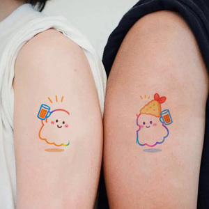 Autocollants de tatouage temporaire colorés <span class=keywords><strong>petit</strong></span> motif de nuage tatouage étanche adapté au visage, aux <span class=keywords><strong>bras</strong></span> et aux jambes - Product Image 2