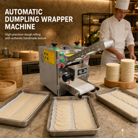 Machine automatique pour la fabrication de peaux de raviolis, gyozas, tortillas, empanadas, pizzas, pita, roti, chapatis, momos et wontons