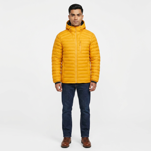 Veste d'hiver matelassée pour homme FINER THREADS 2024 - Imperméable, séchage rapide, 100% nylon, tissu en toile, personnalisable, légère - Product Image 1