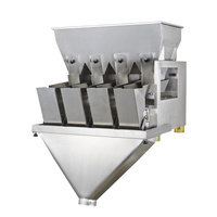 Petite machine de remplissage de bouteilles automatique à 4 têtes avec pesage linéaire, étiquetage, emballage et bouchage haute efficacité pour l'emballage alimentaire