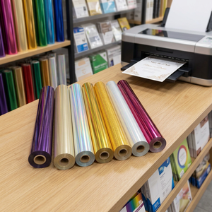 Feuille de pelliculage réactive au toner 32cm 200m pour plastifieuse, feuille de pelliculage à chaud - Product Image 6