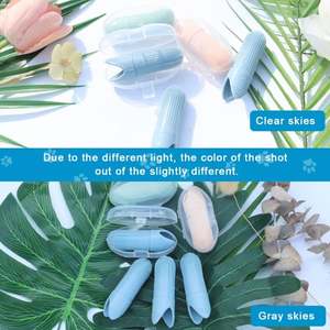 Brosse à doigts Wellfine pour animaux de compagnie, nettoyage des dents des chiens et des chats, silicone de qualité alimentaire, brosse à dents à doigts pour chien, s'adapte à la plupart des doigts - Product Image 3