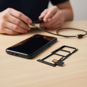 Bandeja de Repuesto para Tarjetas SIM y Micro SD para Redmi 9A/Redmi 9C (Negra) Material ABS - Product Image 2