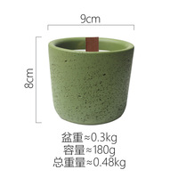 Meilleure Vente : Pot à Bougie en Ciment Style Nordique, Récipient DIY pour Bougies