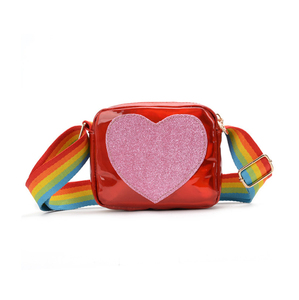 Vente en gros Sac à bandoulière pour enfants Sac à bandoulière en cuir holographique PU Cartoon pour filles - Product Image 6