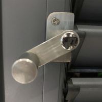 Fenêtre à persiennes en aluminium extérieure, fenêtre à battants en alliage d'aluminium, fenêtre à volets roulants, volets horizontaux, volets plantation