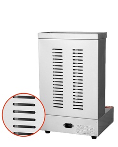 Four à barbecue rotatif vertical automatique en acier inoxydable pour la préparation de viande de dinde, machine à viande avec moteur 220V pour les grillades en restauration - Product Image 4