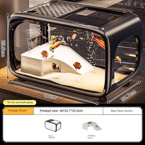 Strikt geselecteerd licht luxe <span class=keywords><strong>Zhejiang</strong></span> plastic <span class=keywords><strong>aquarium</strong></span> huishoudelijk hoogwaardig deksel transparant woonkamer landschap ecologisch - Product Image 6