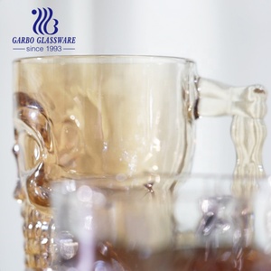 500ml di grande capacità di vendita calda colorato Stein Bar bicchieri birra tazza di vetro teschi birra tazza di Halloween festa del papà con manico - Product Image 4