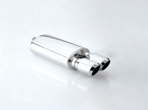 Punte di scarico marmitta di scarico tubi di coda Mute assorbe il suono acciaio inossidabile la dimensione argento può essere personalizzata W211 2 anni - Product Image 4