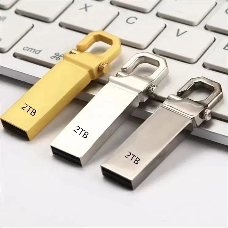 High Speed USB Flash Drive 32GB-2TB USB 2.0 2TB Disk External Storage Memory Stick Car Keychain Deco