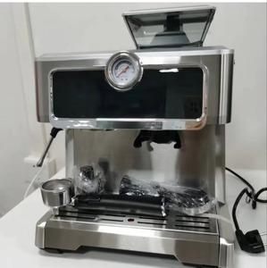 Máquina de Espresso Comercial Semiautomática Bean to Cup de 1350W con Contenedor de Granos de 200g y Molinillo Integrado, Cafetera Profesional - Product Image 3