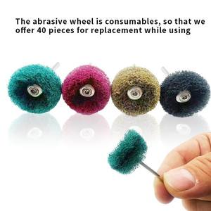 Ensemble de disques de polissage non tissés pour meuleuse d'angle, pour éliminer la rouille et ébavurer les surfaces métalliques, outils de nettoyage non abrasifs, 100 pièces - Product Image 2