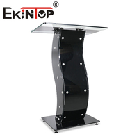 Ekintop Podium en verre transparent Podium d'église en plexiglas Etiquette de mariage Plateforme podium pour evenementiel