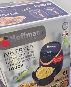 Friteuse à <span class=keywords><strong>air</strong></span> Hoffmans Easy Clean antiadhésive 6L 2400W avec cuve amovible, faible bruit, pour une cuisine saine, appareil de cuisine électrique - Product Image 3