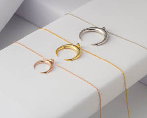 <span class=keywords><strong>Collier</strong></span> <span class=keywords><strong>lune</strong></span> inversée très vendu, fait <span class=keywords><strong>à</strong></span> la main, en or tusk, demi-<span class=keywords><strong>lune</strong></span>, croissant, double corne - Product Image 5