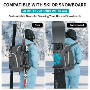 Échantillon gratuit Sac à dos personnalisé de grande capacité résistant à l'eau pour le ski le snowboard de voyage Sac pour bottes de snowboard Sac pour bottes de ski - Product Image 6