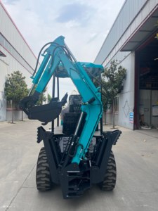 <b>Small</b> Mini Backhoe <b>Wheel</b> Loader Diesel Engine 0.6 M³ Bucket High Load Capacity Compact Construction Machine - Product Image 6