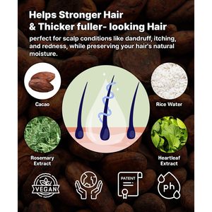 Erigeron All-in-One Cacao Mochi Shampoo Bar <strong>Scalp</strong> Care With Rosemary <strong>Oil</strong> Hair Growth Green Tea Dandruff Relief Itchy <strong>Scalp</strong> Free - Product Image 3