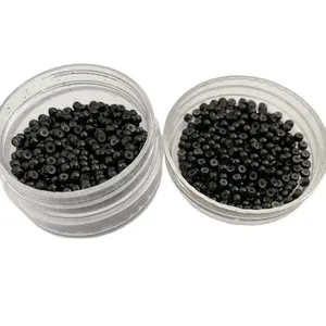 Nano perline foderate in Silicone per estensioni dei capelli con punta Nano in plastica metallica