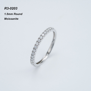 Starsgem Lab Created Moissanite Stone <b>Ring</b> S925 Sliver DEF Color VVS Moissanite Wedding Band <b>Silver</b> <b>Ring</b> - Product Image 6