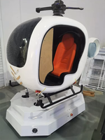Simulateur de vol d'hélicoptère en réalité virtuelle 9D, machine de jeu d'amusement commerciale d'intérieur