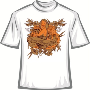 Su nombre de marca con chica de vinilo de transferencia de calor diseños - Product Image 1