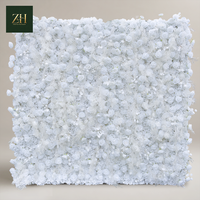 Mur de fleurs artificielles pour événements, panneau floral décoratif pour mariage, hôtel, fête, fond de scène