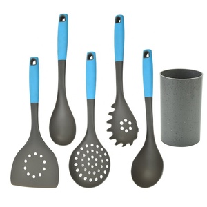 Direto da fábrica 6pcs Nylon Utensílios <span class=keywords><strong>Set</strong></span> Ferramentas de cozinha Panelas com alça de plástico e caixa Home Kitchen Cooking <span class=keywords><strong>Ware</strong></span> - Product Image 1