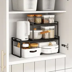 Yushijia supporto per vendita calda scaffali impilabili organizzare prodotti perfetti soluzioni eleganti organizzazione di stoccaggio dell'armadio ad angolo cucina