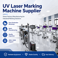 Machine de marquage laser UV 5W 10W 355nm haute précision pour gravure de logos sur plastique, verre, bouteilles, câbles et composants électroniques