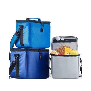 Bolsa de almuerzo aislada azul marino con correa ajustable para el hombro para mujeres, hombres y niños | Trabajo de Oficina | Escuela | Bolsa de Transporte para Comida de Picnic <span class=keywords><strong>en</strong></span> la Playa - Product Image 1