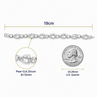 Pulseras de Lujo de Moda, Brazaletes Bohemios de Cobre, Pulsera de Tenis para Mujer con Cierre de Zirconia, Joyería al por Mayor Yiwu